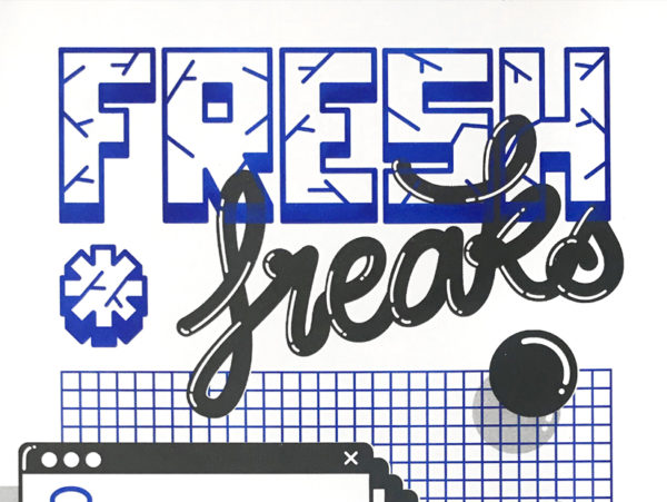 maik, fresh freak, tipografia, type, font, vapor, riso, print, obra grafica