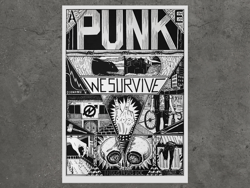 we survive, punk, rafa el doc, poster, screenprint, estampa, print,