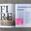 Impresión en risografía de la publicación Clorofila, Gabriel Fernández. Impreso en riso en Último Mono.