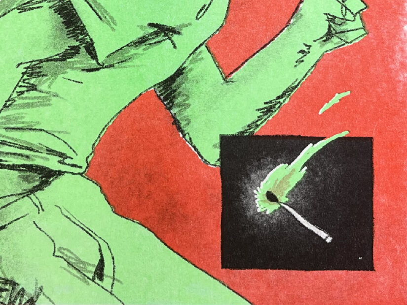 combustión II kokodrilo riso sevilla ilustracion diseño pablo