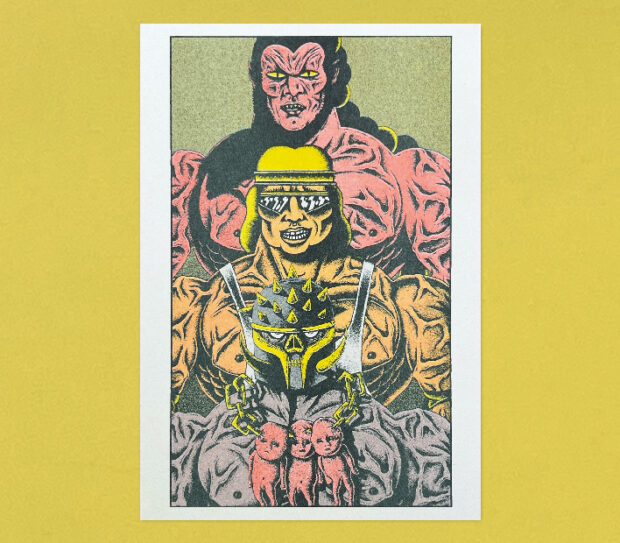 el trio de tierra 2666 victor puchalski riso ilustracion comic manga valencia khan personajes Kann & the Heavymetalords of War